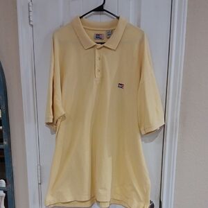 Phat Farm Vtg Y2K Men's Yellow Polo Shirt